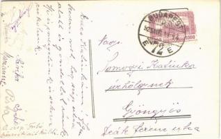 1925 Budapest XII. János-hegyi kilátó a Remete-szikláról. photo