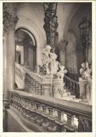 1933 Budapest VIII. Fővárosi Könyvtár (FSZEK), lépcsőfeljárat, belső. Erdélyi cs. és kir. udvari fényképész felvétele (EK)