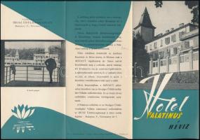 cca 1950 Hotel Palatinus Hévíz képes ismertető