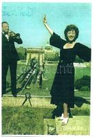 14 db színészkép, énekesek - korábbi képekről készült modern reprodukciók