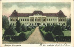 1925 Debrecen, M. kir. Gazdasági Akadémia Pallagon. Harmathy kiadása (EK)