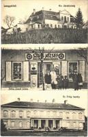 1932 Lengyeltóti, Kir. Járásbíróság, Gróf Zichy kastély, Szücs József üzlete télen, dohányáruda, gyógyszertár. Szücs József kereskedő saját kiadása (EK)