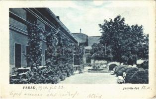 1921 Parád, Juliette lak, villa. Pauncz Illés kiadása (EK)