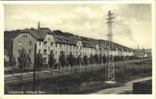 1934 Salgótarján, Acélgyári fasor, villanyoszlop (EK)