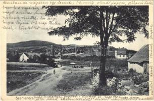 1931 Szentendre, Pismány látképe, nyaraló, villa, utcai árus (EK)