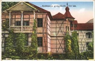 1931 Erdőbénye-gyógyfürdő, Úri lak, villa. Mautlinger Miklós kiadása - képeslapfüzetből