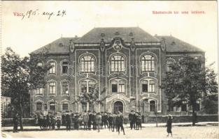 1915 Vác, Siketnémák kir. orsz. intézete, gyerekek csoportja. Demjén Lajos kiadása - képeslapfüzetből (EK)