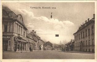 1931 Gyöngyös, Kossuth utca, kifőzde, üzletek