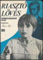 cca 1977 Riasztólövés c. film ismertető füzete, gyűrött, kis szakadásokkal