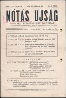 1926 Nótás Ujság, zenei, mozi és színházi havi folyóirat I. évfolyamának 2. száma, 32p