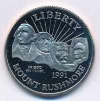 Amerikai Egyesült Államok 1991S 1/2$ Cu-Ni Rushmore-hegy T:PP  USA 1991S 1/2 Dollar Cu-Ni Mount Rushmore C:PP Krause KM#228