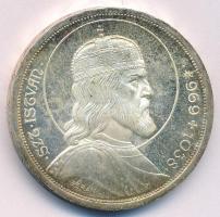 1938. 5P Ag "Szent István" T:2 patina Adamo P8.1