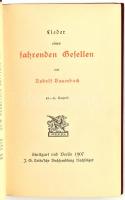 Rudolf Baumbach: Lieder eines Fahrenden Gesellen. Stuttgart und Berlin, 1907, JG Cotta'sche Buc...
