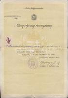 1936 Bp., állampolgársági bizonyítvány