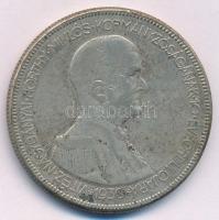 1930. 5P "Horthy Jobbra" Ag T:2-,3 Adamo P8