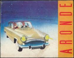 cca 1950 Aronde képes autóprospektus, ismertető, francia nyelven
