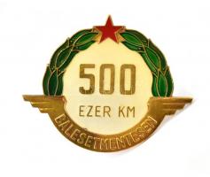 5000 km balesetmentesen, fém plakett, d: 9 cm