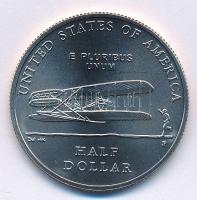 Amerikai Egyesült Államok 2003P 1/2$ Cu-Ni Az első repülés 100. évfordulója T:1 USA 2003P 1/2 Dollar Cu-Ni First Flight Centennial C:UNC Krause KM#348