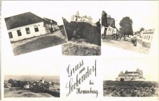 Leobendorf (bei Korneuburg), Karl Laa Gasthaus zum Grünen Baum / inn, hotel, castle, main street, general view