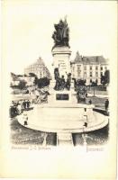 Bucharest, Bucuresci, Bucuresti; Monumentul I. C. Bratianu / monument, statue (fl)