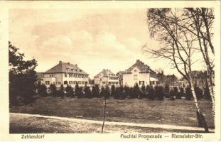 1929 Zehlendorf, Steglitz-Zehlendorf (Berlin); Fischtal Promenade, Riemeister-Strasse / street view....