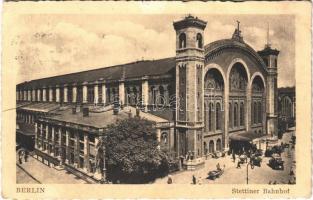 1929 Berlin, Stettiner Bahnhof / railway station, autobus (tear)