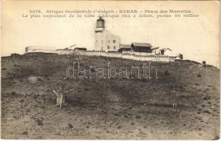 Dakar, Phare des Mamelles Le plus important de la Cote dAfrique (feu á éclats, portée 26 milles) / lighthouse