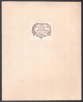 cca 1920-30 Székely Aladár (1870-1940) által aláírt, vintage esküvői portré, fotó kartonra kasírozva...