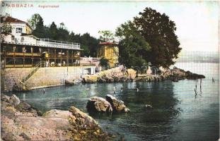 Abbazia, Opatija; Angolinabad / beach, bath, hotel