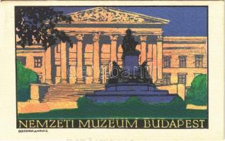Budapest VIII. Nemzeti Múzeum. Magyar Földrajzi Intézet Budapesti sorozat 6. sz. művészlap s: Szekeres-Amberg