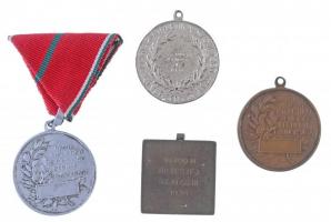 4xklf "Magyar Athletikai Szövetség" díjérem Br, ezüstözött Br és Al, egyik mellszalagon T:...