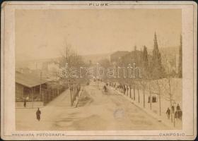 cca 1880-1890 Fiume, keményhátú fotó, 10x14 cm
