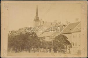 cca 1880-1890 Pozsony, keményhátú fotó, Carl Körper műterméből 10x14 cm