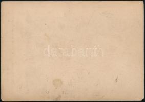 cca 1880-1890 Pozsony, keményhátú fotó, Carl Körper műterméből 10x13 cm