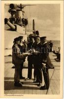 Proviantkommission. K.u.K. Kriegsmarine / Austro-Hungarian Navy officers tasting lunch. Nr. 1008. Phot. A. Hauger Pola 1916.