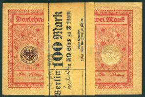 Német Birodalom/Weimari Köztársaság 1920. 2M(50x)egymásutáni sorszámokkal, eredeti bankszalaggal átkötve! T:I