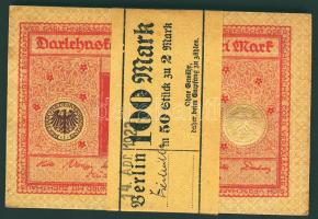 Német Birodalom/Weimari Köztársaság 1920. 2M(50x)egymásutáni sorszámokkal, eredeti bankszalaggal átkötve! T:I