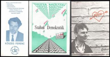 1989-1990 13 db rendszerváltás utáni választási nyomtatványok