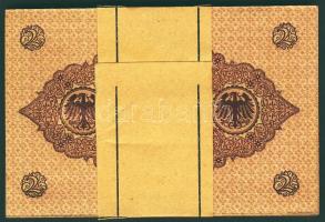Német Birodalom/Weimari Köztársaság 1920. 2M(50x)egymásutáni sorszámokkal, eredeti bankszalaggal átk...