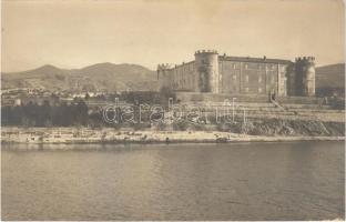 1911 Kraljevica, Portoré; Frangepán kastély / castle, fortress. Photogr. Kunstverlag Erich Bährendt (Abbazia) photo