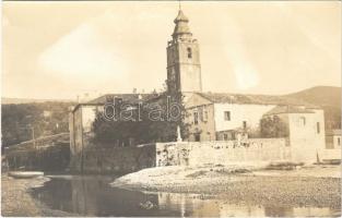 1911 Crikvenica, Cirkvenica; templom / church. Photogr. Kunstverlag Erich Bährendt (Abbazia) photo