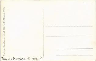 Fiume, Rijeka; Fiumara / kikötő, halászhajók / port, fishing boats. Photogr. Kunstverlag Erich Bähre...