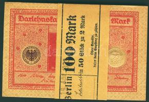 Német Birodalom/Weimari Köztársaság 1920. 2M(50x)egymásutáni sorszámokkal, eredeti bankszalaggal átkötve! T:I