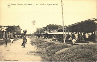 Conakry, Route du Niger et Marché / market