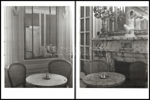 cca 1970-1980 Hamarits Zsolt: 6 db fotó és 1 db képeslap a New York kávéházról, Lukács és Gerbeaud c...