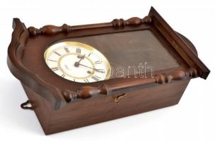 Ingás, falióra, működőképes, kulccsal, 45x25x15 cm