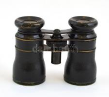 Színházi távcső, eredeti tokjában, kopottas állapotban, 7,5x10,5 cm