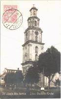 1930 Liepaja, Liepoja, Libau; Vacu baznica / Deutsche Kirche / German church. TCV card. photo