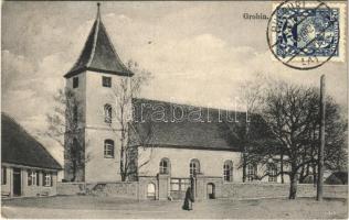 1928 Grobina, church. TCV card (EK)
