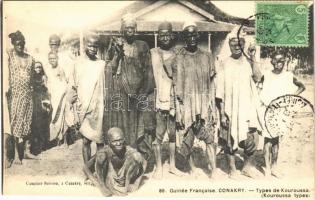 Bennszülött csoport, Afrikai folklór., Conakry, Types de Kouroussa / native group, African folklore